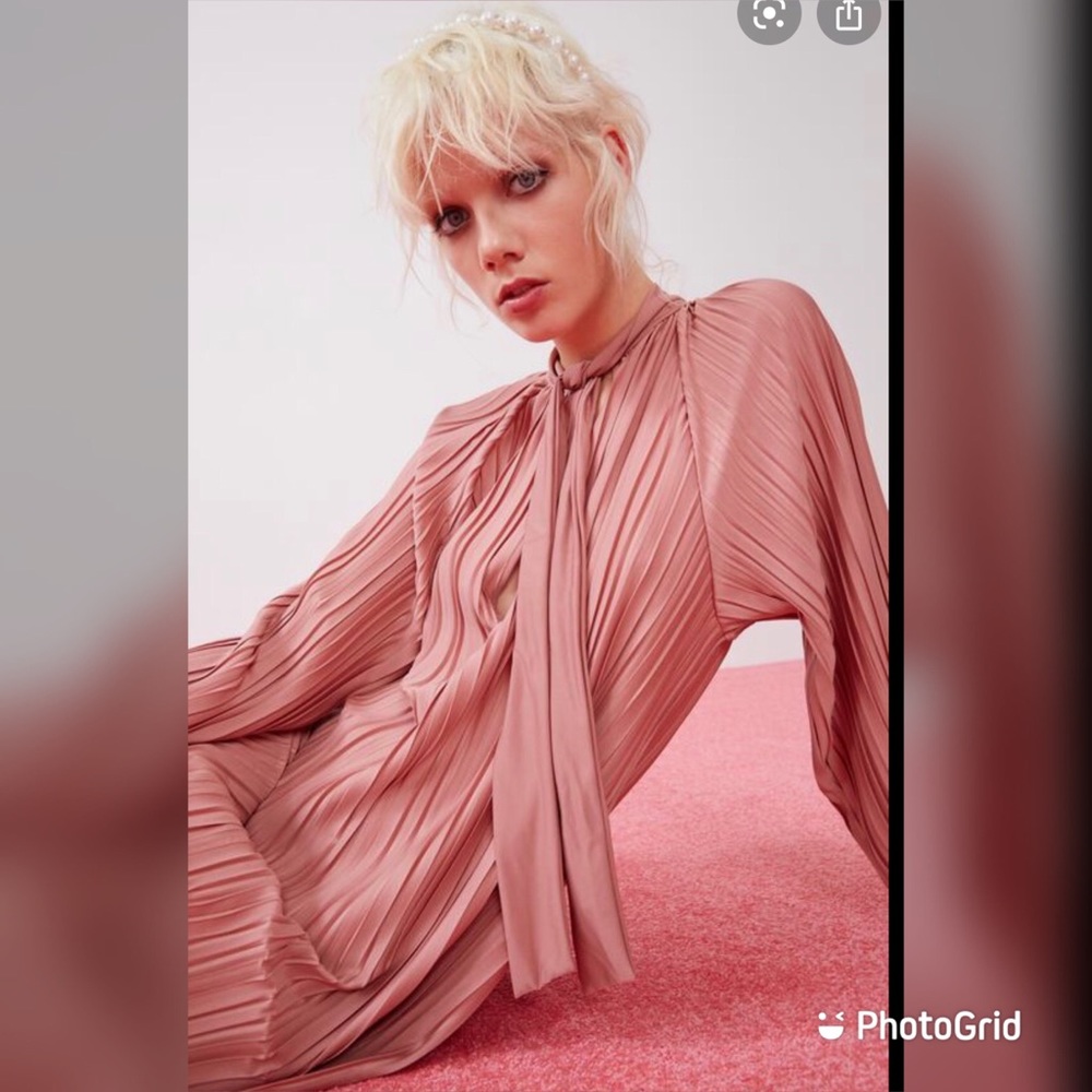 PLEATED DRESS - Picture 6 of 12